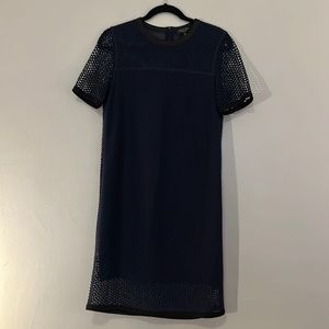 NWOT navy blue perforated Rag & Bone dress size small